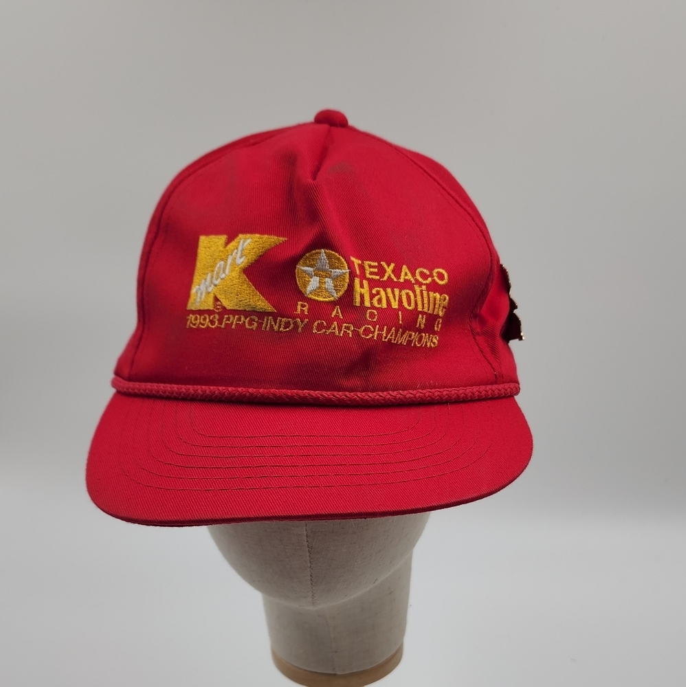 Kmart Texaco 1993 PPG Indie Car Champions Vintage Snapback Hat with Pin